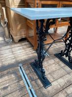 Bistrotafel Victoriaans gietijzer met marmer tafeltje, Ophalen