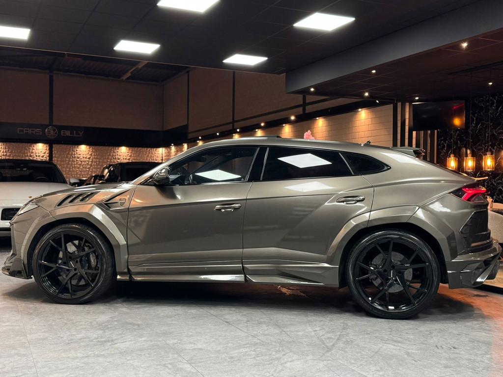 Lamborghini Urus 4.0 V8|MANSORY|STERRENHEMEL|PANO|CARBON|24', Auto's, Lamborghini, Urus, Gebruikt, Leder, Bedrijf