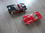 2 NETTE  MOOIE MODELAUTO S/COBRA/CORVETTE ---5,- per stuk, Ophalen of Verzenden, Zo goed als nieuw, Bburago