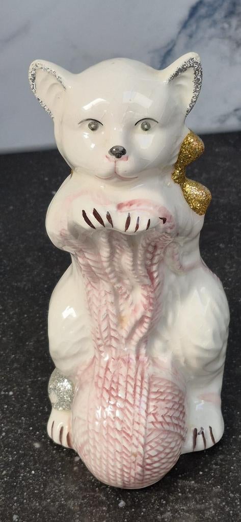 Leuk poezen-katten beeld 18cm, Ophalen of Verzenden, Dier