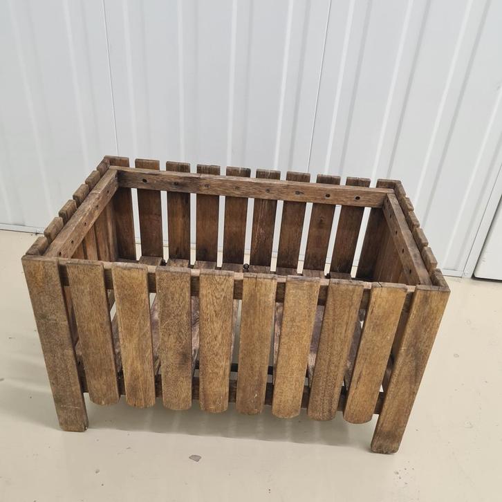 IKEA ASKHOLMEN plantenbak van acaciahout, Tuin en Terras, Bloembakken en Plantenbakken, Zo goed als nieuw, Hout, Balkon, Tuin