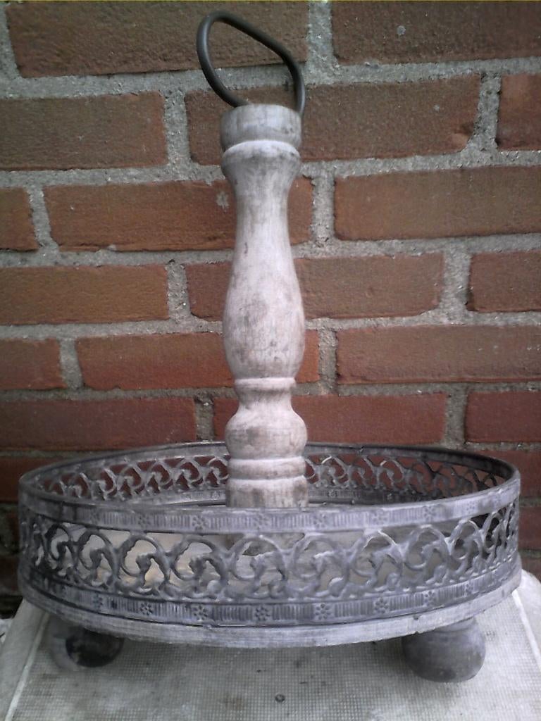 Tafeldecoratie (hout) etagère, Ophalen, Zo goed als nieuw, Overige materialen, Overige typen