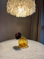 Royal Leerdam handgeblazen vaas - Amberkleurig, Ophalen of Verzenden