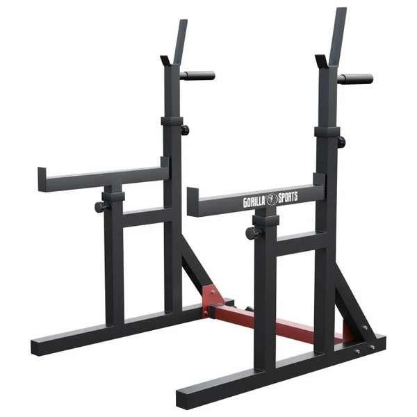 Multi Squat Rack krachtstation/haltersteun (Gorilla Sports), Ophalen, Zo goed als nieuw, Buik, Overige typen
