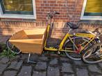 Gele bakfiets, Fietsen en Brommers, Fietsen | Bakfietsen, Ophalen, Gebruikt, Goederen, Fietsfabriek