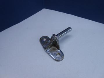 Authentiek Roer-, Spiegelbeslag, 8 mm pen, brons verchroomd beschikbaar voor biedingen