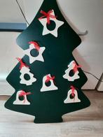Houten kerstboom afneembare klokjes voor de kleintjes, Diversen, Ophalen of Verzenden, Zo goed als nieuw
