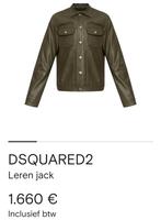Dsquared2 leren jacket origineel, Ophalen of Verzenden, Nieuw, Groen