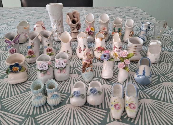 Verzameling porseleinen schoentjes, Antiek en Kunst, Curiosa en Brocante, Ophalen of Verzenden