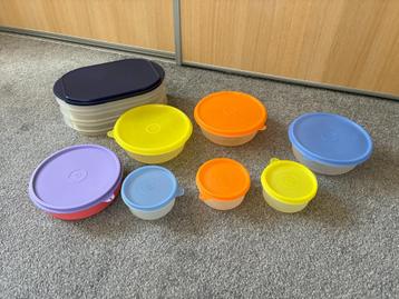 Tupperware set vleeswarendoos en bakjes, oa 600 ml. Goede st beschikbaar voor biedingen