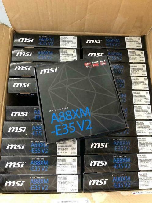 MSI 88xm-e35v2 moederborden 20 stuks (nieuw in bulk doos)!, Computers en Software, Moederborden, Nieuw, AMD, DDR3, Verzenden