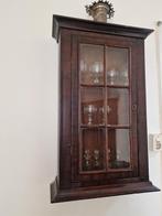 Houten Vitrinekast Wandmodel, Minder dan 50 cm, Glas, Minder dan 25 cm, Minder dan 100 cm