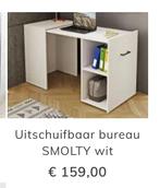 Ruimte besparende inschiifbaar bureau, Ophalen of Verzenden, Zo goed als nieuw
