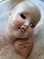 Antiek poppenhoofd, Antiek en Kunst, Curiosa en Brocante, Ophalen of Verzenden