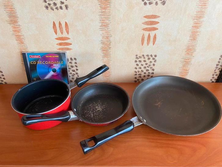 Camping pannenset kampeer kookset, Huis en Inrichting, Keuken | Potten en Pannen, Zo goed als nieuw, Ophalen of Verzenden