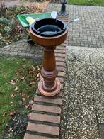 Houten staande asbak, Ophalen of Verzenden, Gebruikt