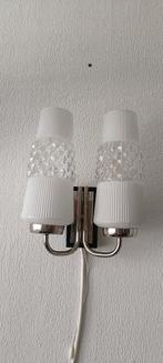 Vintage Dubbele Wandlamp, Huis en Inrichting, Lampen | Wandlampen, Ophalen of Verzenden, Gebruikt