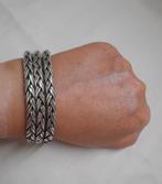 Zilveren zware Silk armband nr.1189, Verzenden, Zo goed als nieuw, Zilver, Zilver