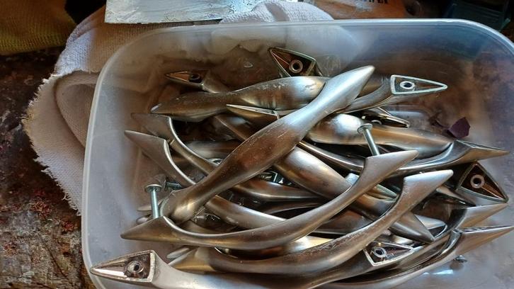 20 Keukenkast Handgrepen, Doe-het-zelf en Verbouw, Hang- en Sluitwerk, Gebruikt, Klink of Kruk, Overige materialen, Ophalen of Verzenden