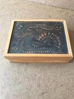 Doosje kistje hout pauw, Antiek en Kunst, Ophalen of Verzenden