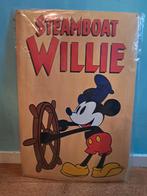 Blikken bord Steamboat Willie. Mickey Mouse. Nieuw, Nieuw, Overige typen, Mickey Mouse, Ophalen