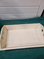 dienblad van hout creme kleurig, Huis en Inrichting, Ophalen of Verzenden, 'T Olde Gre-j, Info@toldegrej.nl, Endepoelstraat 20f Didam