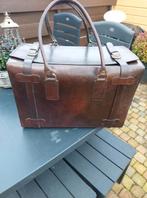 Grote Vintage leren koffer/ Vintage tas, Ophalen