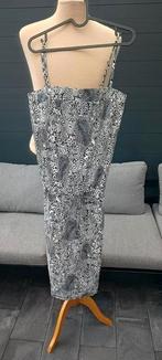 Mooie zwart/witte travelstof jurk Studio Anneloes zgan mt S, Zwart, Zo goed als nieuw, Onder de knie, Ophalen