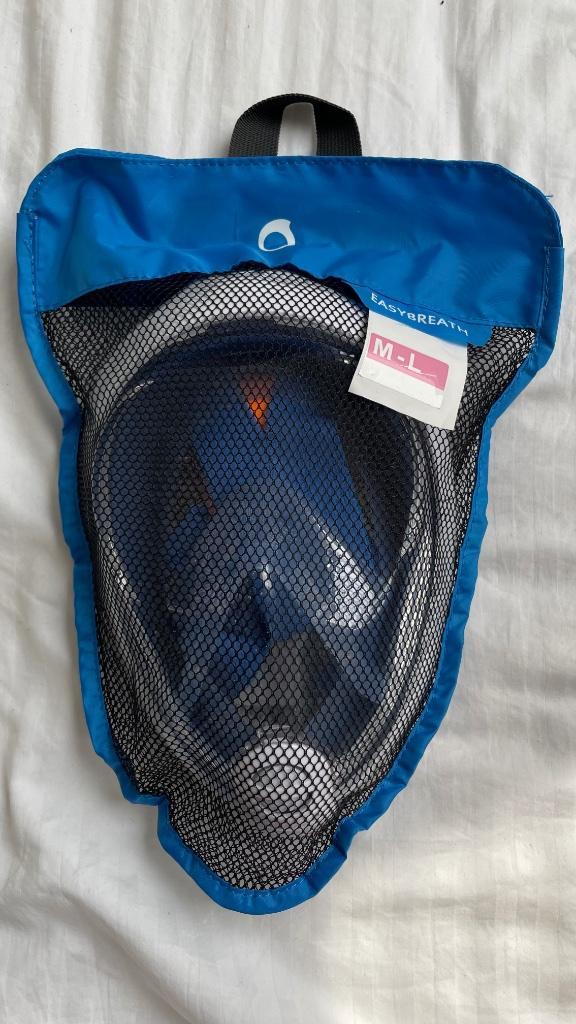 Subea snorkelmasker maat M-L, Watersport en Boten, Snorkelen, Zo goed als nieuw, Snorkelmasker, Ophalen of Verzenden