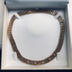 Cabouchon Schoker ketting goudkleurig ,koningsketting bracel, Ophalen of Verzenden, Nieuw, Goud, Met strass