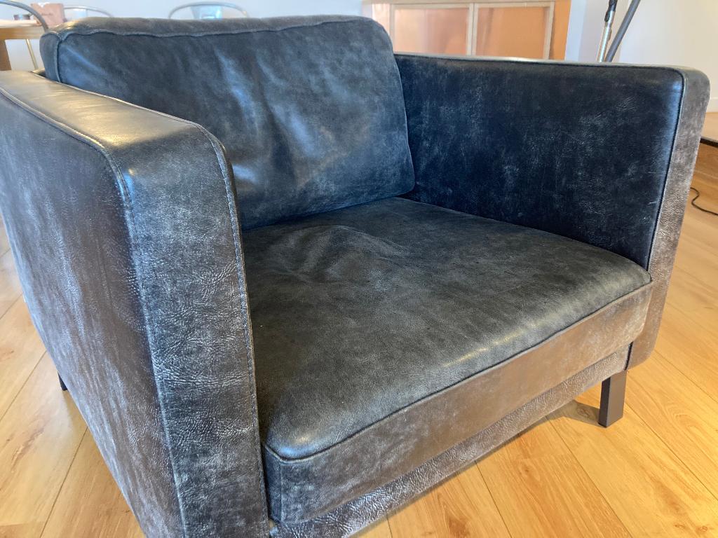 Goossens leren loveseat Nuance - GAAT KOMENDE WEEK WEG!, Ophalen, Gebruikt, 75 tot 100 cm, Hedendaags, industrieel