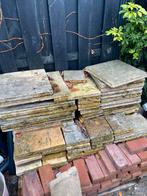 Travertin Terrastegels - Natuursteen, Tuin en Terras, Ophalen, Gebruikt, Terrastegels, Natuursteen