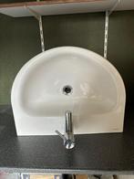 Geberit Wastafel & Fonteintje met Grohe Kranen, Doe-het-zelf en Verbouw, Sanitair, Ophalen of Verzenden, Nieuw, Chroom, Wastafel