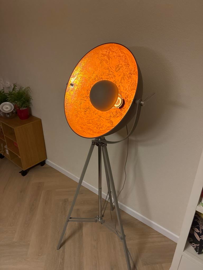 Sfeervolle Vandeheg lamp met Philips LED, Ophalen, Zo goed als nieuw, Metaal, 150 tot 200 cm