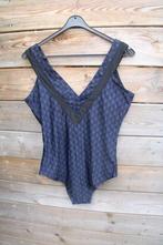 Badpak zwart/ donkerblauw Tweka mt 44 C Vaste prijs, Zwart, Badpak, Ophalen of Verzenden, Zo goed als nieuw