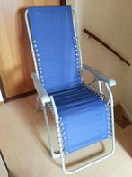 Heerlijke LIGSTOEL met hoofdkussen comfortabele TUINSTOEL, Tuin en Terras, Ophalen, Zo goed als nieuw, Verstelbaar