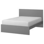 Malm bed met twee lades 140x200 van Ikea, Huis en Inrichting, Slaapkamer | Bedden, Grijs, 140 cm, Zo goed als nieuw, Hout