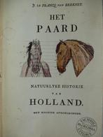 "Het Paard - Natuurlijke historie" met fraaie uitklapplaten!, Boeken, Dieren en Huisdieren, J. le Francq van Berkhey, Gelezen