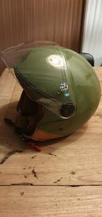 Jethelm - Zo goed als nieuw - Maat XS - Mat groen, Ophalen of Verzenden, Zo goed als nieuw, Extra small of kleiner, Onbekend