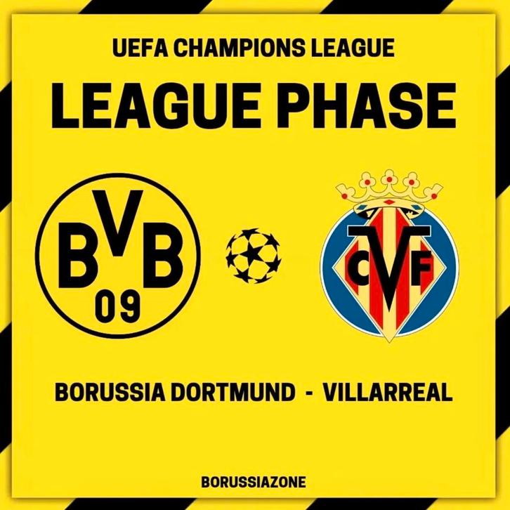 Borussia Dortmund – Villarreal | UCL | Nordtribune, Tickets en Kaartjes, Sport | Voetbal, Drie personen of meer, November, Losse kaart