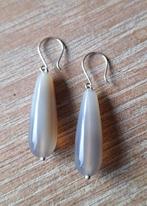 handgemaakte oorbellen echt zilver en agaat, Sieraden, Tassen en Uiterlijk, Oorbellen, Hangers, Verzenden, Nieuw, Zilver