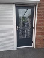 Houten deur met glas, Doe-het-zelf en Verbouw, Deuren en Horren, Ophalen, Binnendeur, 200 tot 215 cm, Glas