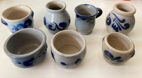 Leuke collectie kleine Keulse potjes. (V090), Antiek en Kunst, Antiek | Keramiek en Aardewerk, Ophalen of Verzenden