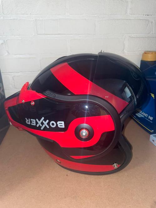 Roof boxxer ro9 r09 fuzo black/red xs 54cm, Motoren, Kleding | Motorhelmen, Systeemhelm, XS, Overige merken, Tweedehands, Ophalen of Verzenden