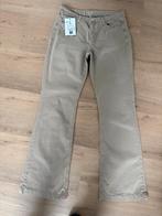 Mac flared broek mt 38, Maat 38/40 (M), Verzenden, Beige, Zo goed als nieuw