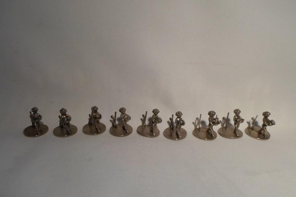 Plaats Kaart Houders Butler Verzilverd, Antiek en Kunst, Ophalen of Verzenden