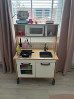 Ikea kinderkeulen met boodschappenwagen en accessoires, Kinderen en Baby's, Speelgoed | Houten speelgoed, Ophalen of Verzenden