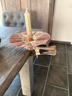 Vintage Knijpkandelaar van hoffz, Ophalen, Gebruikt, Bruin, Metaal