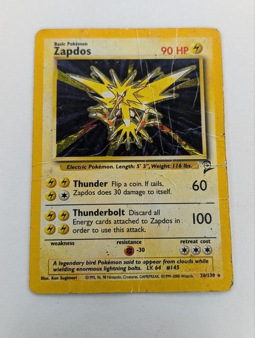 Zapdos (Base set 2), Hobby en Vrije tijd, Verzamelkaartspellen | Pokémon, Zo goed als nieuw, Ophalen of Verzenden