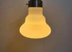 Witte Melkglas Art Deco Design Jaren’70 Plafond Lamp Vintage, Huis en Inrichting, Lampen | Plafondlampen, Ophalen of Verzenden